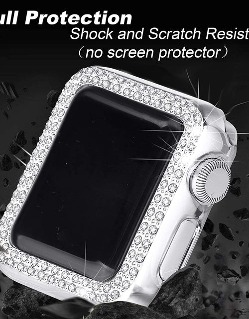Load image into Gallery viewer, Bling Case Compatible with Apple Watch 40Mm, Full Cover Bumper Screen Protector for Iwatch SE Series 6 Series 5 Series 4 (Clear-40Mm)
