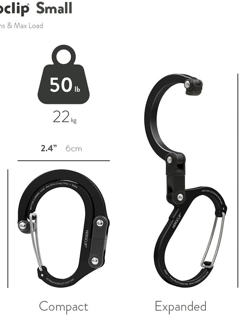 Load image into Gallery viewer, Carabiner Clip and Hook (Small) for Purse, Stroller, and Backpack

