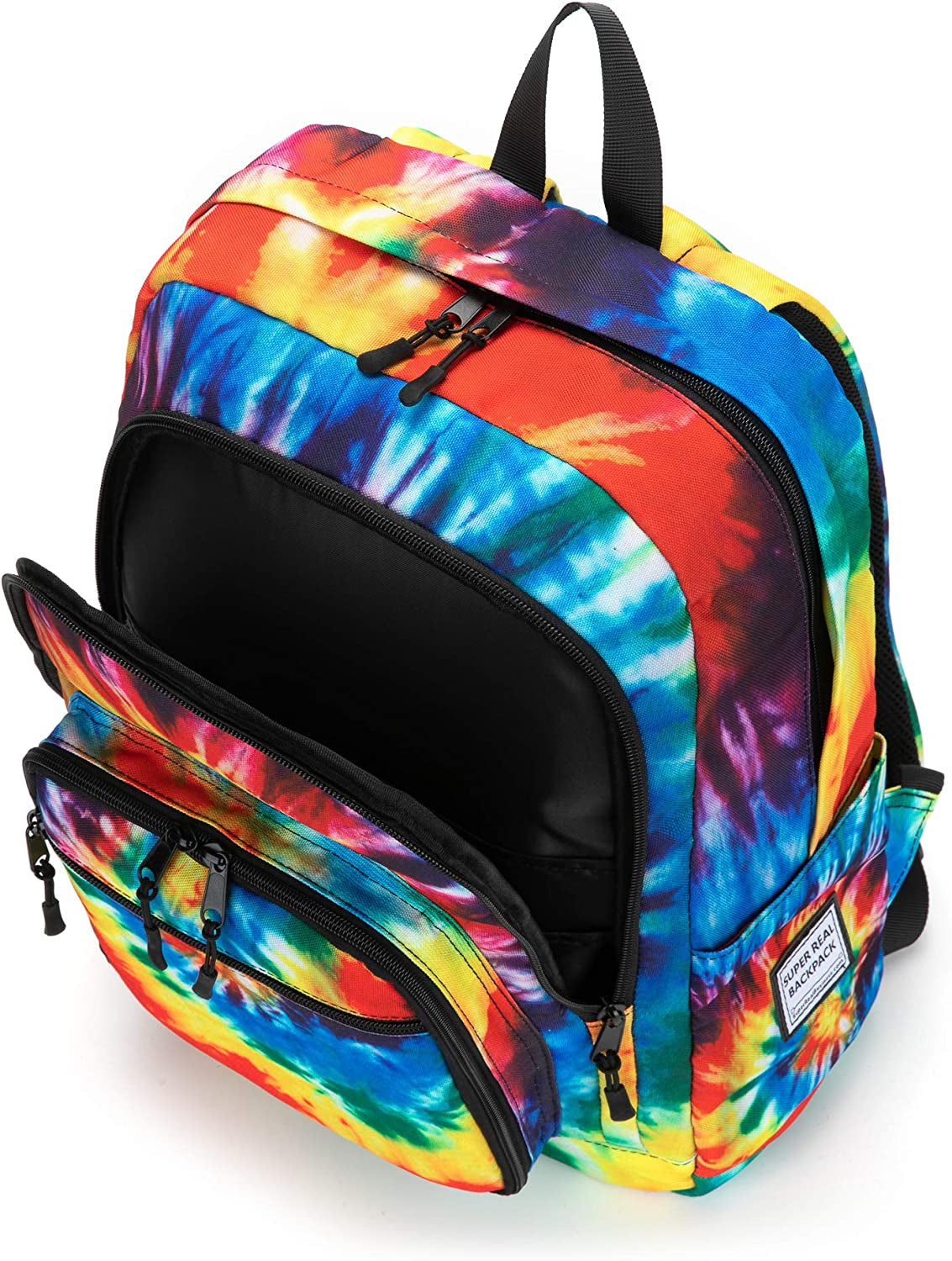 Bluetooth Speaker Backpack with 20-Watt Speakers & Subwoofer for Parties/Festivals/Beach/School. Rechargeable, Works with Iphone & Android (Tie Dye, 2022 Edition)